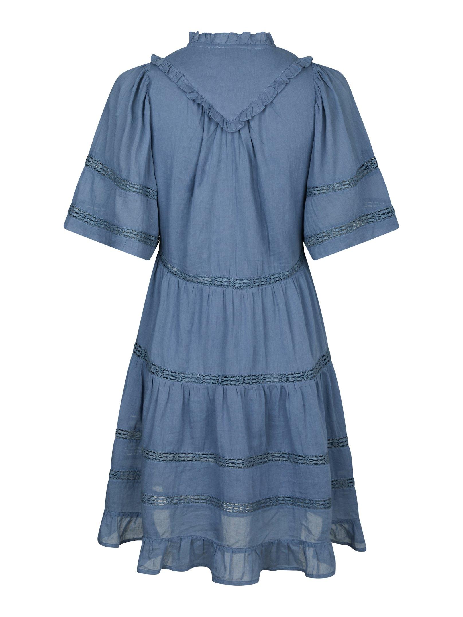Milene S Voile Dress Smoke Blue - 2