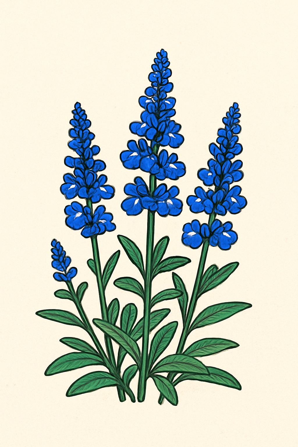 Salvia farinacea ‘Fairy Queen’ Prydnadssalvia