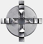 Proxxon 4-jaw-chuck, self-centering for FD 150/E