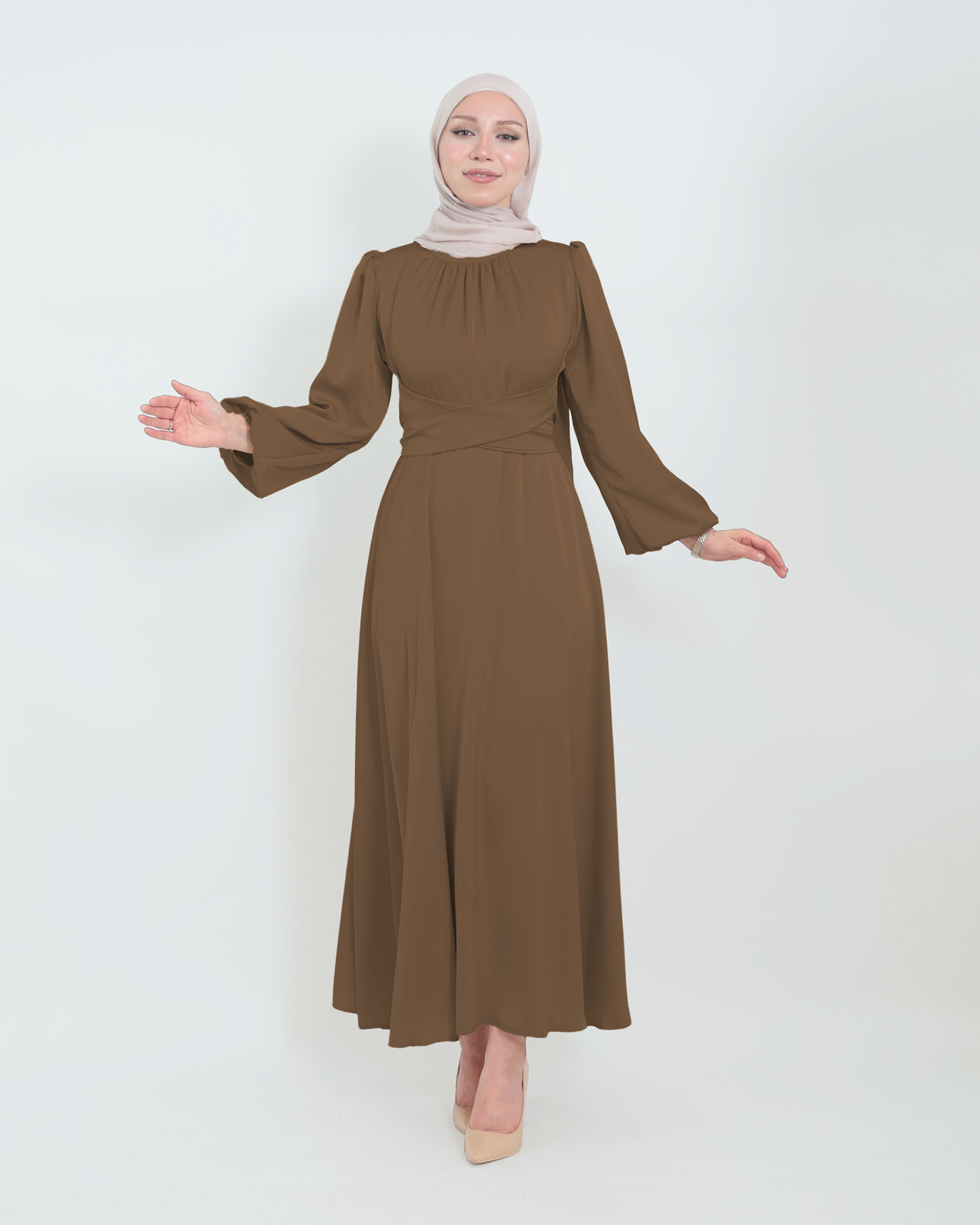 Party dress - Brown - 2