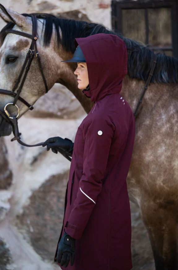 Stierna Stella Short Winter Coat - Merlot