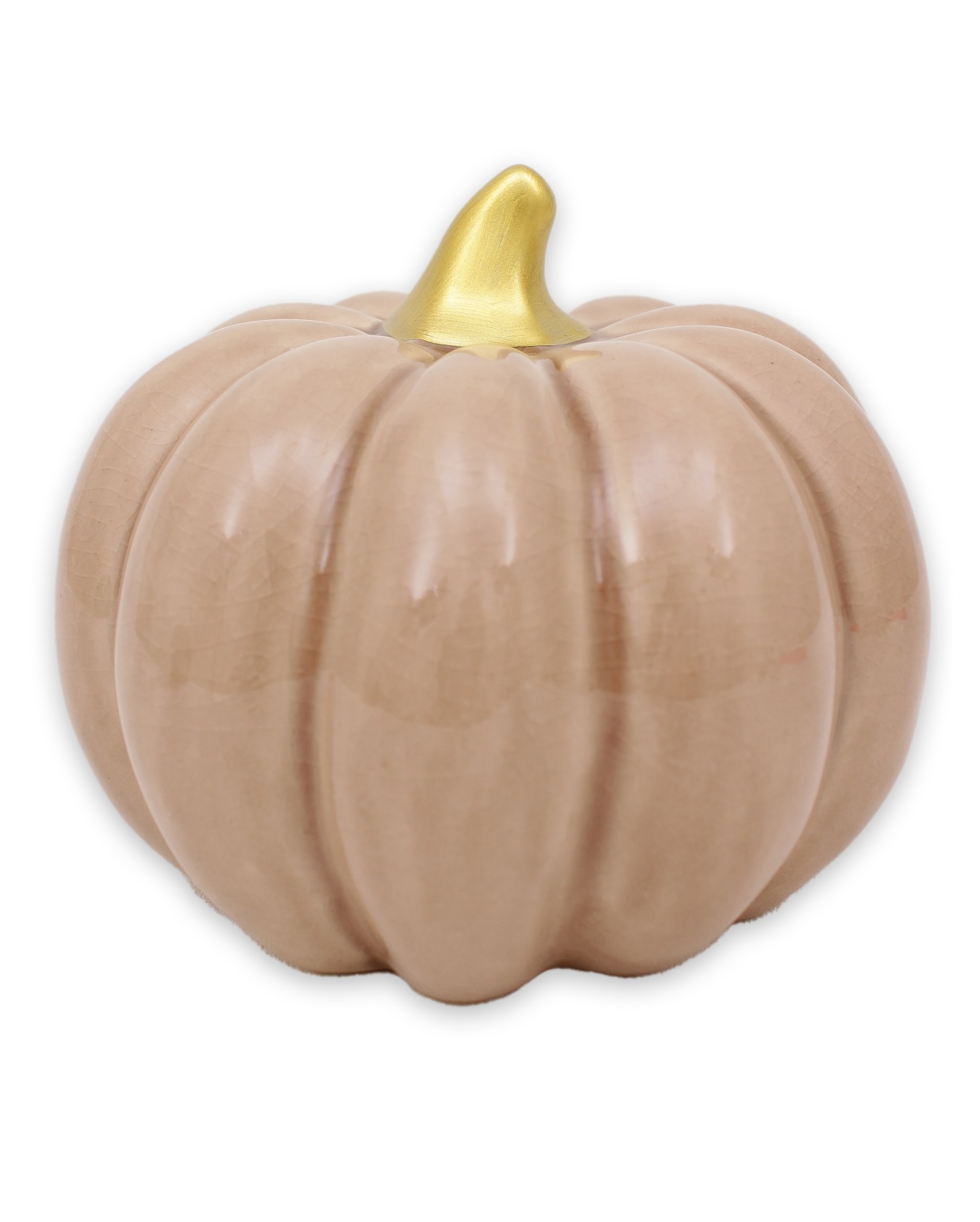 Pumpa beige XL rund 14 cm keramik