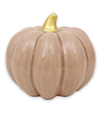 Pumpa beige XL rund 14 cm keramik
