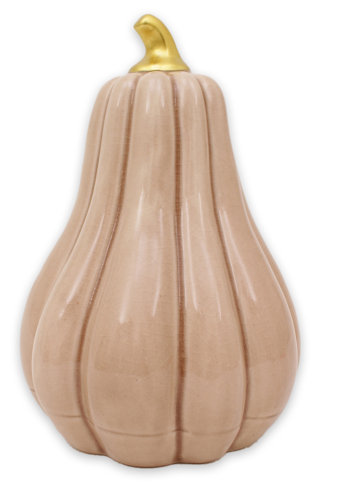 Pumpa beige XL hög 17,5 cm keramik