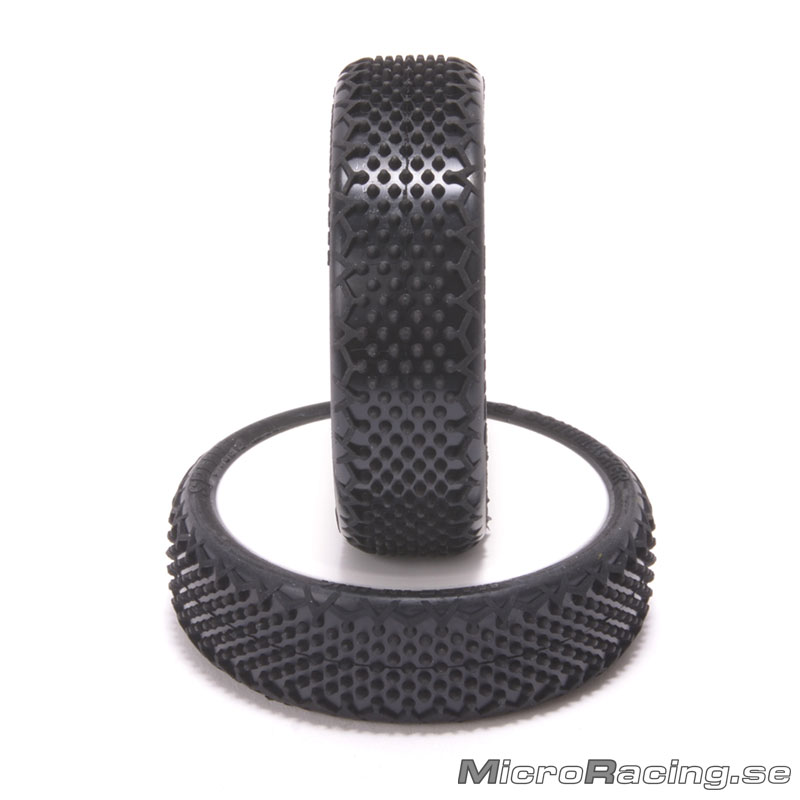 SCHUMACHER - Splinter Low Profile, Gul, 2WD Fram, Limmade, Vit Fälg, 1/10 Off Road, 1par - 2