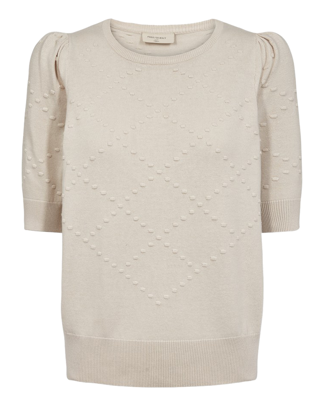 Jumper Dodo kort puffärm ljusbeige