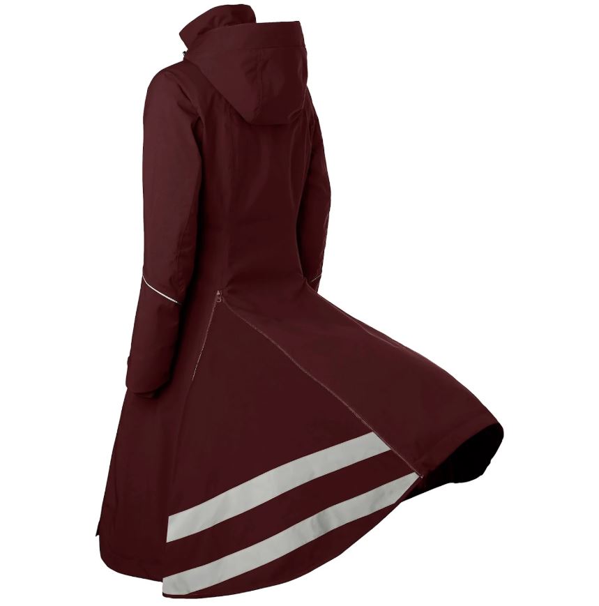 Stierna Nova Rain Coat - Merlot - windproof