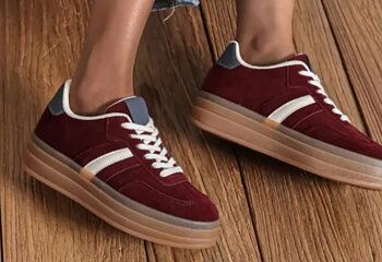 Sneakers vinröd
