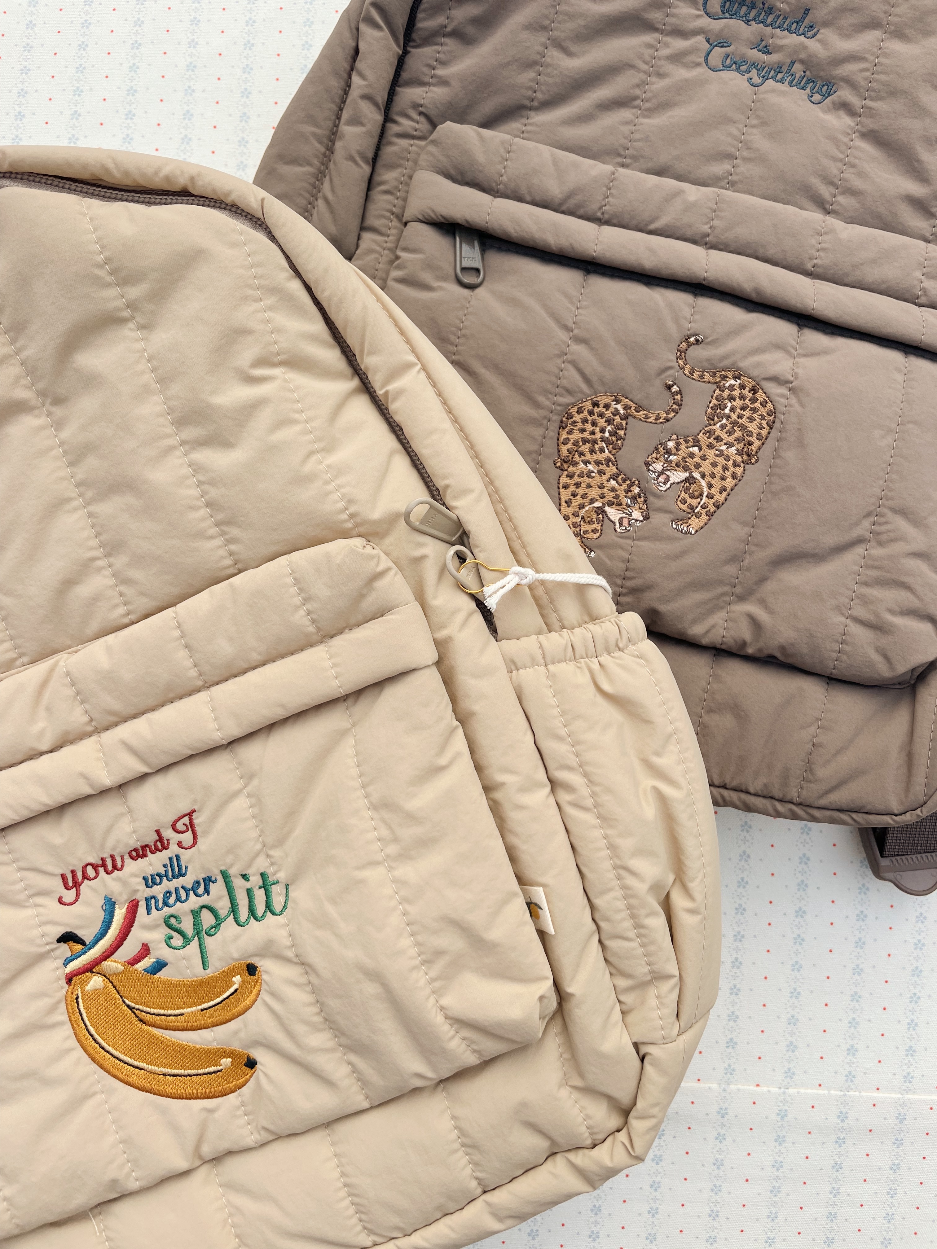 JUNO QUILTED BACKPACK MIDI WALNUT - 9