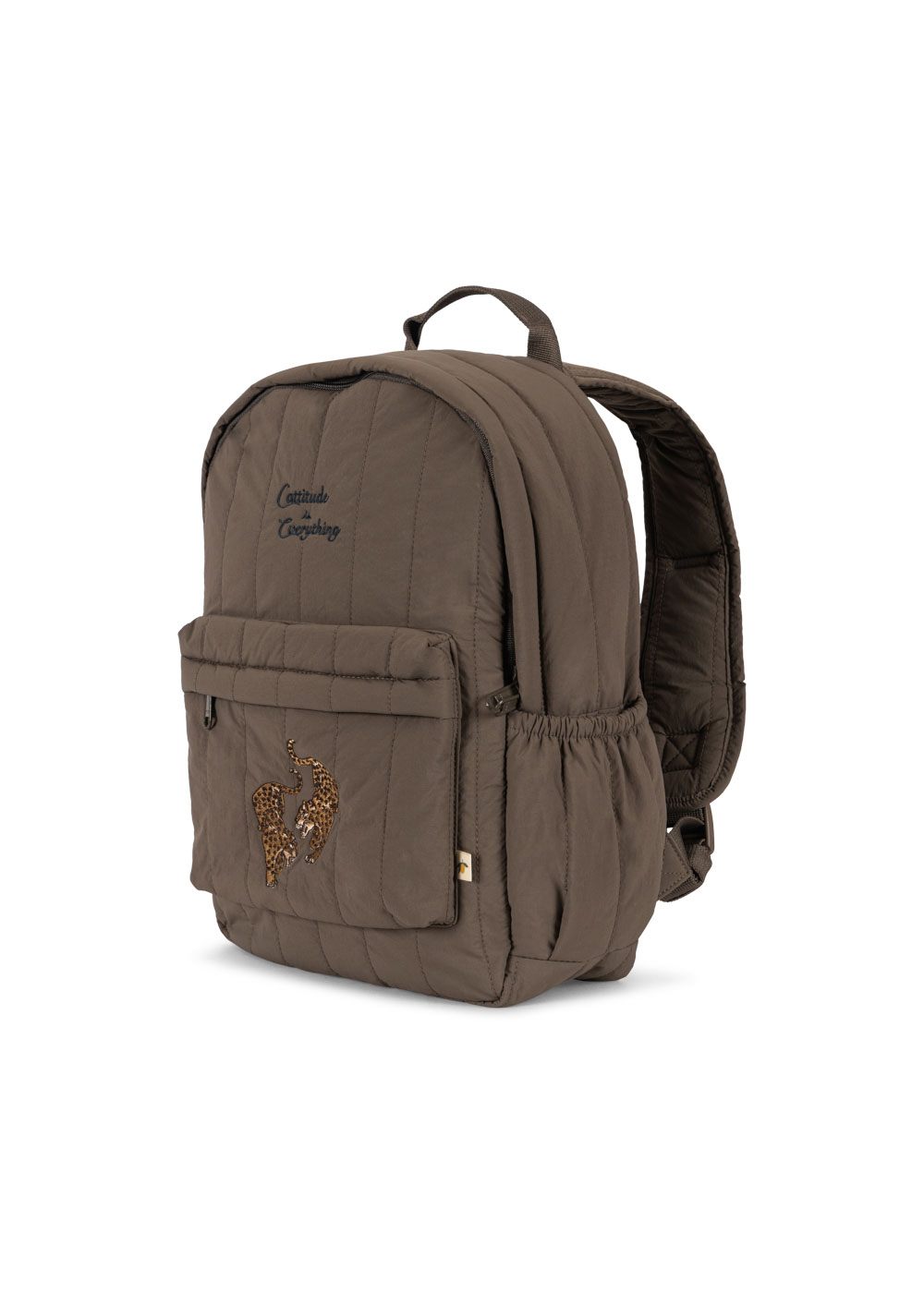 JUNO QUILTED BACKPACK MIDI WALNUT - 2