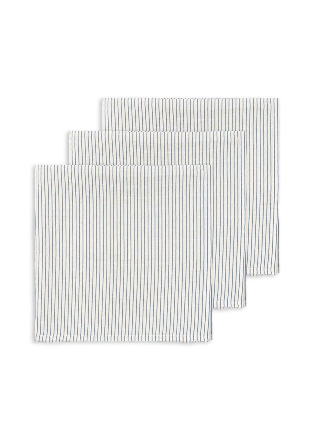 3 PACK MUSLIN CLOTH GOTS	STRIPE BLUIE - 2