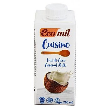 vegansk ekologisk kokosgrädde 200ml ecomil