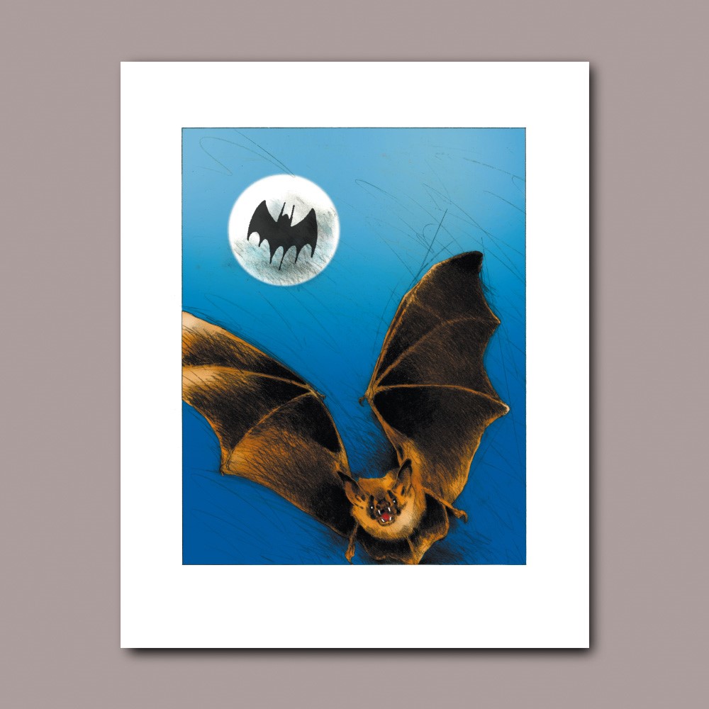 Bat signal, litografi
