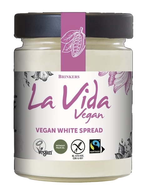 vegansk ekologisk vit choklad spread