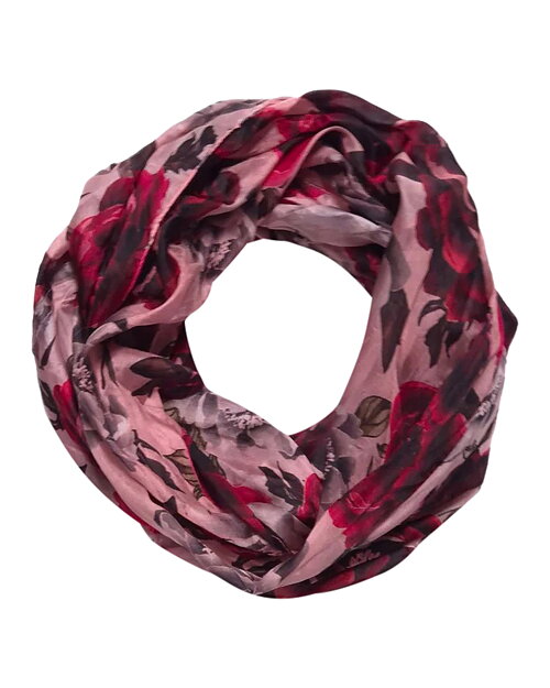 Tubsjal Hanae blommig röd/rosa - 2