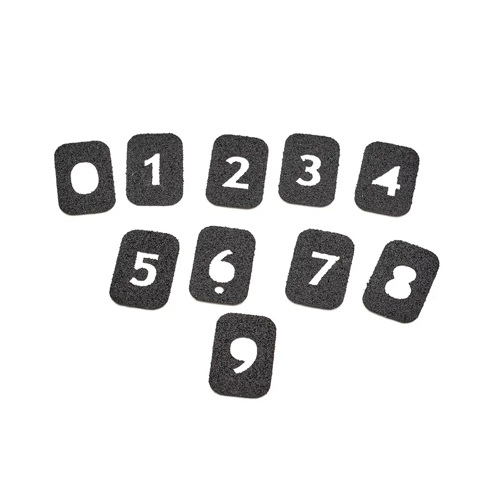 Eemann Tech Numbered Grip Tape Set for Magazine Base Pads - 10 pcs