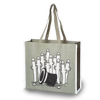 Mumin Shoppingkasse - 41x35 cm - Hattifnattarna  (med reflexer på sidan)
