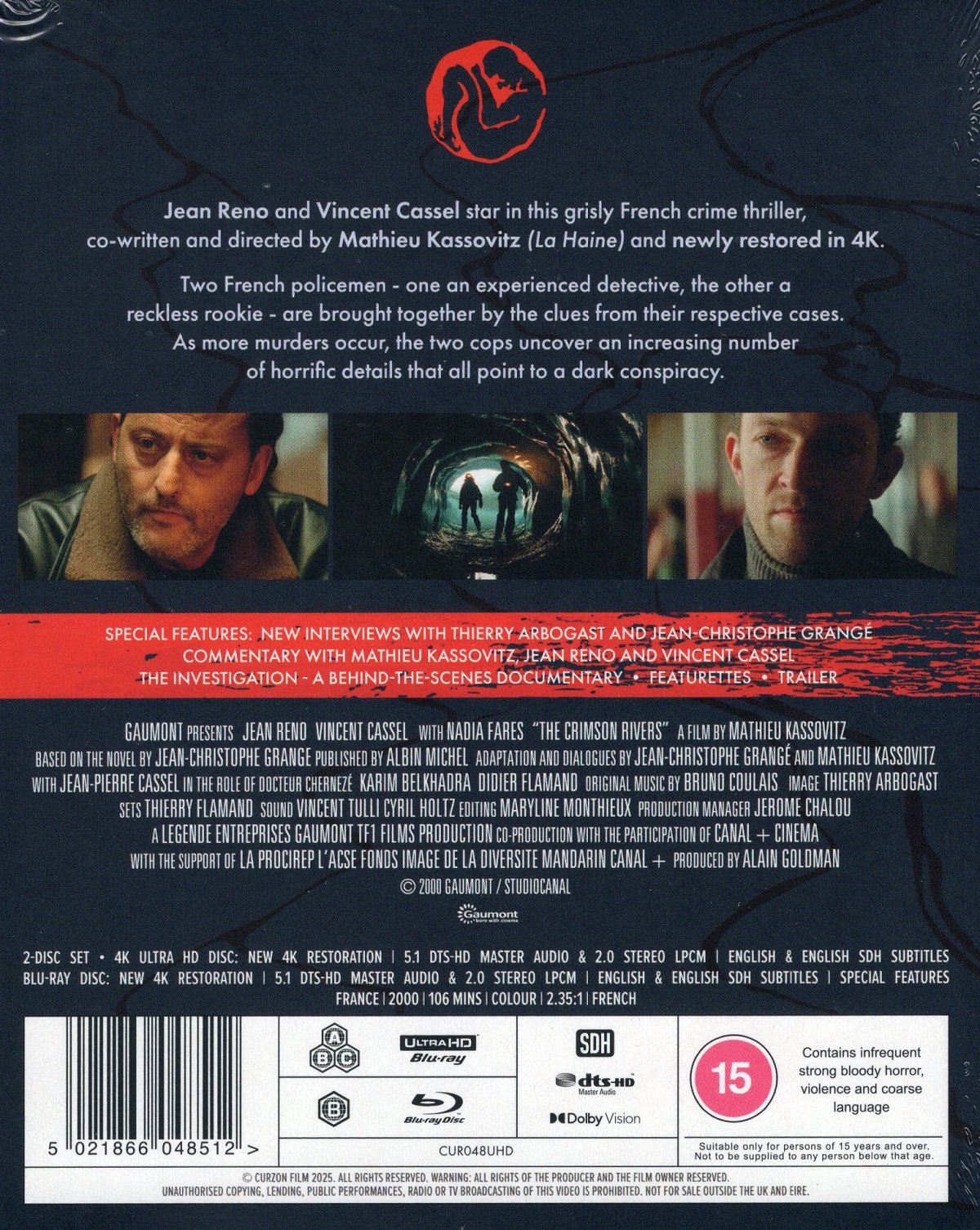 Crimson Rivers (ej svensk text) (4K Ultra HD + Blu-ray) - 2