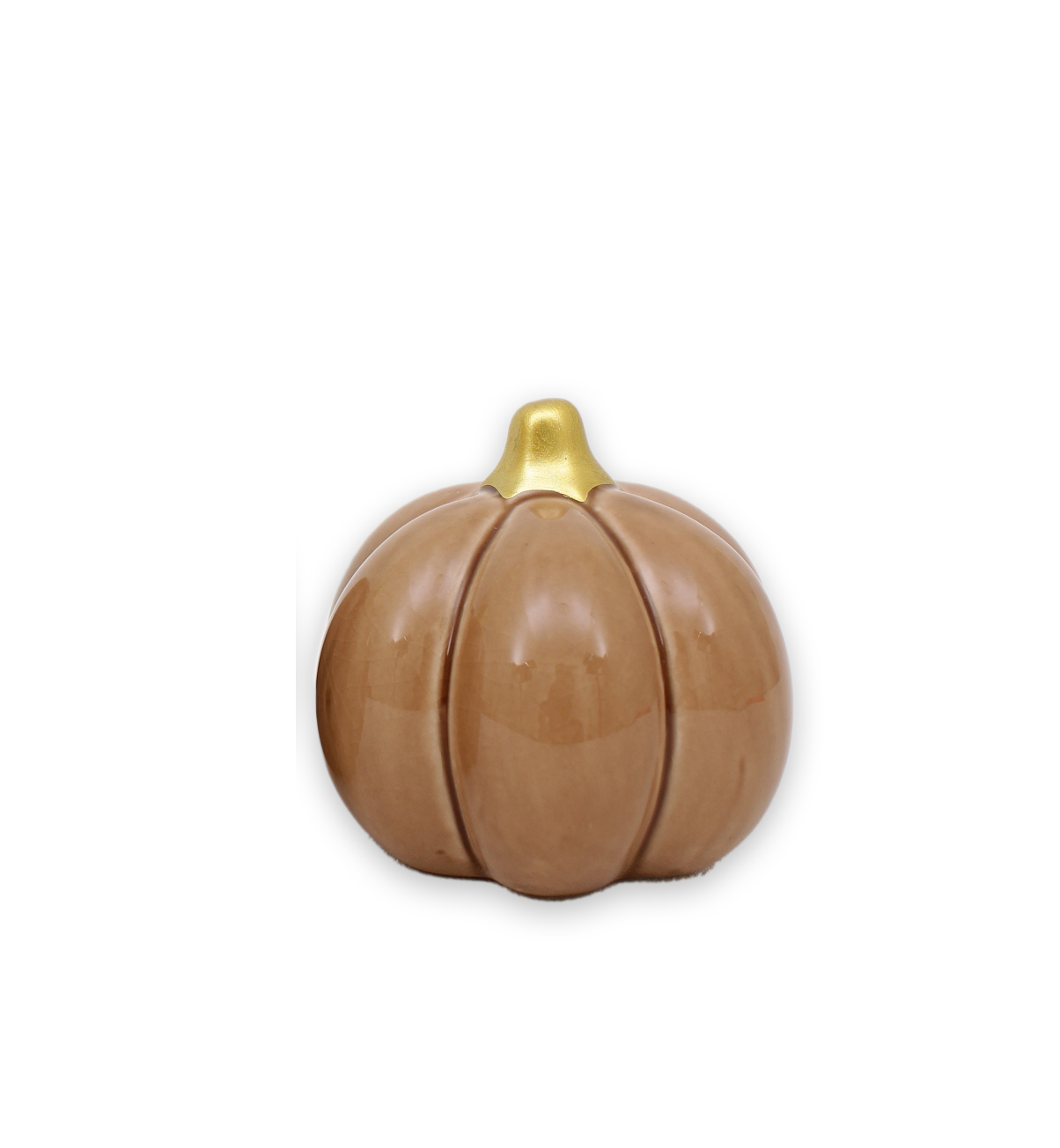 Pumpa nougat mellan rund 7,5*6,5 cm keramik