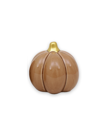 Pumpa nougat mellan rund 7,5*6,5 cm keramik
