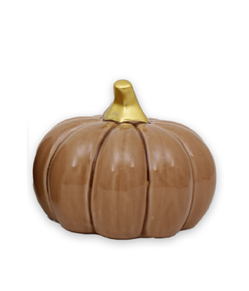 Pumpa nougat stor låg 10,5 * 8 cm keramik
