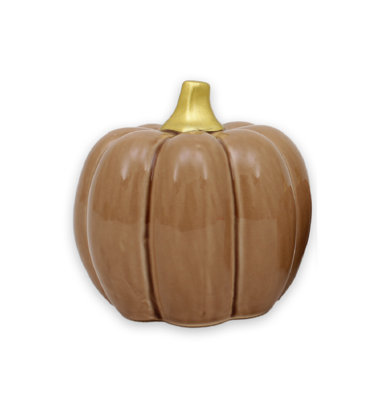 Pumpa nougat stor rund 10 * 9,6 cm keramik