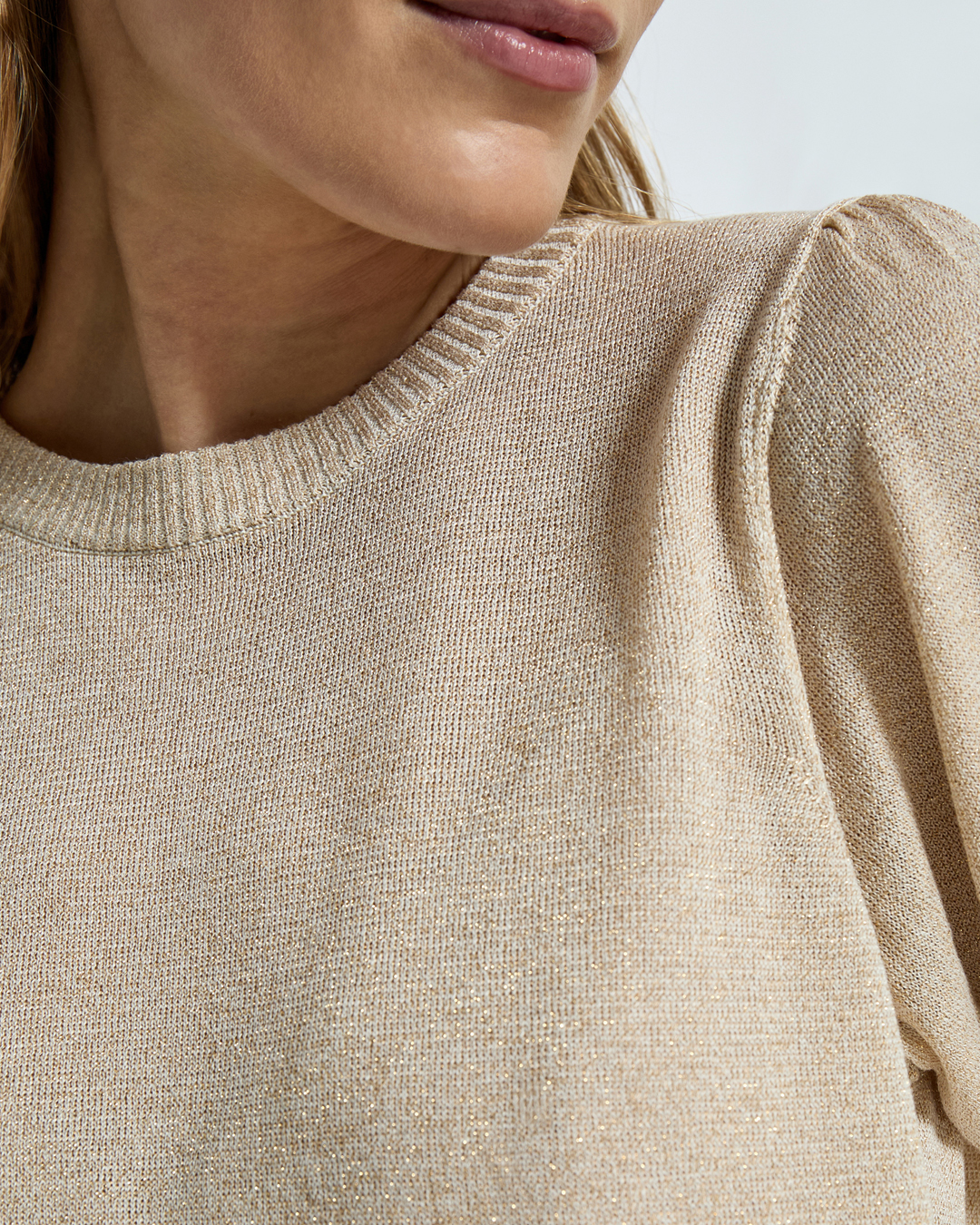 Topp Liva beige glittrig - 4