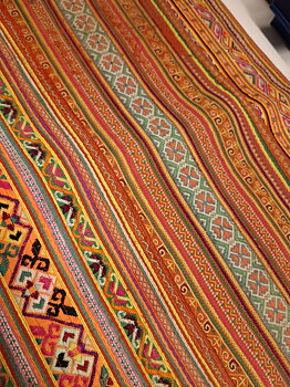 Handvävd Antik Textil från Lao - 3st