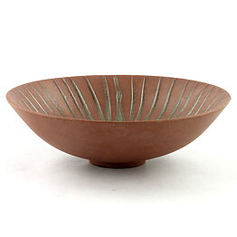 Kyllikki Salmenhaara (Arabia 1950s) Unique Brown Bowl 14 cm