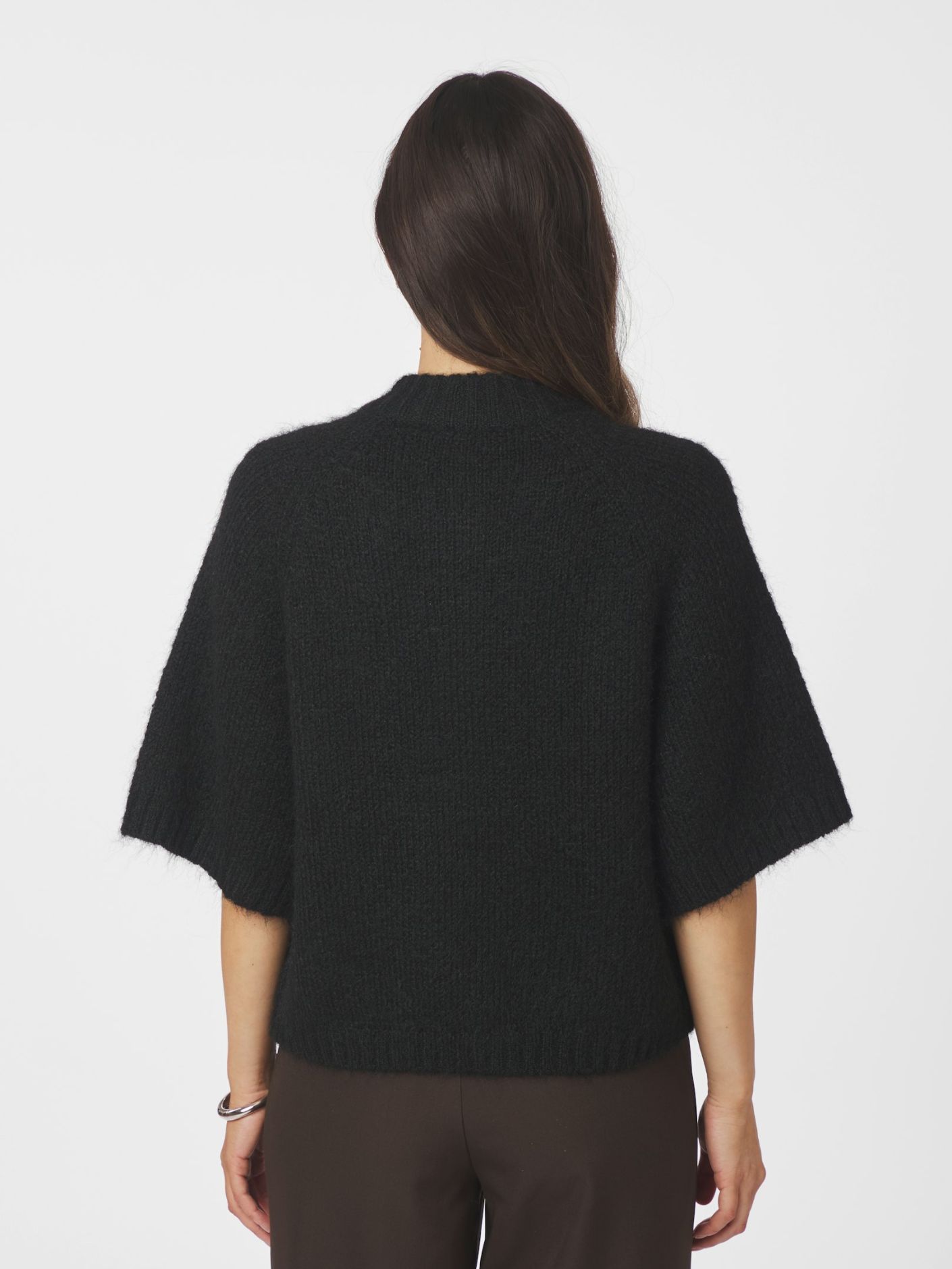 Neo Noir Benuta Fluffy Knit Cardigan, Black - 5