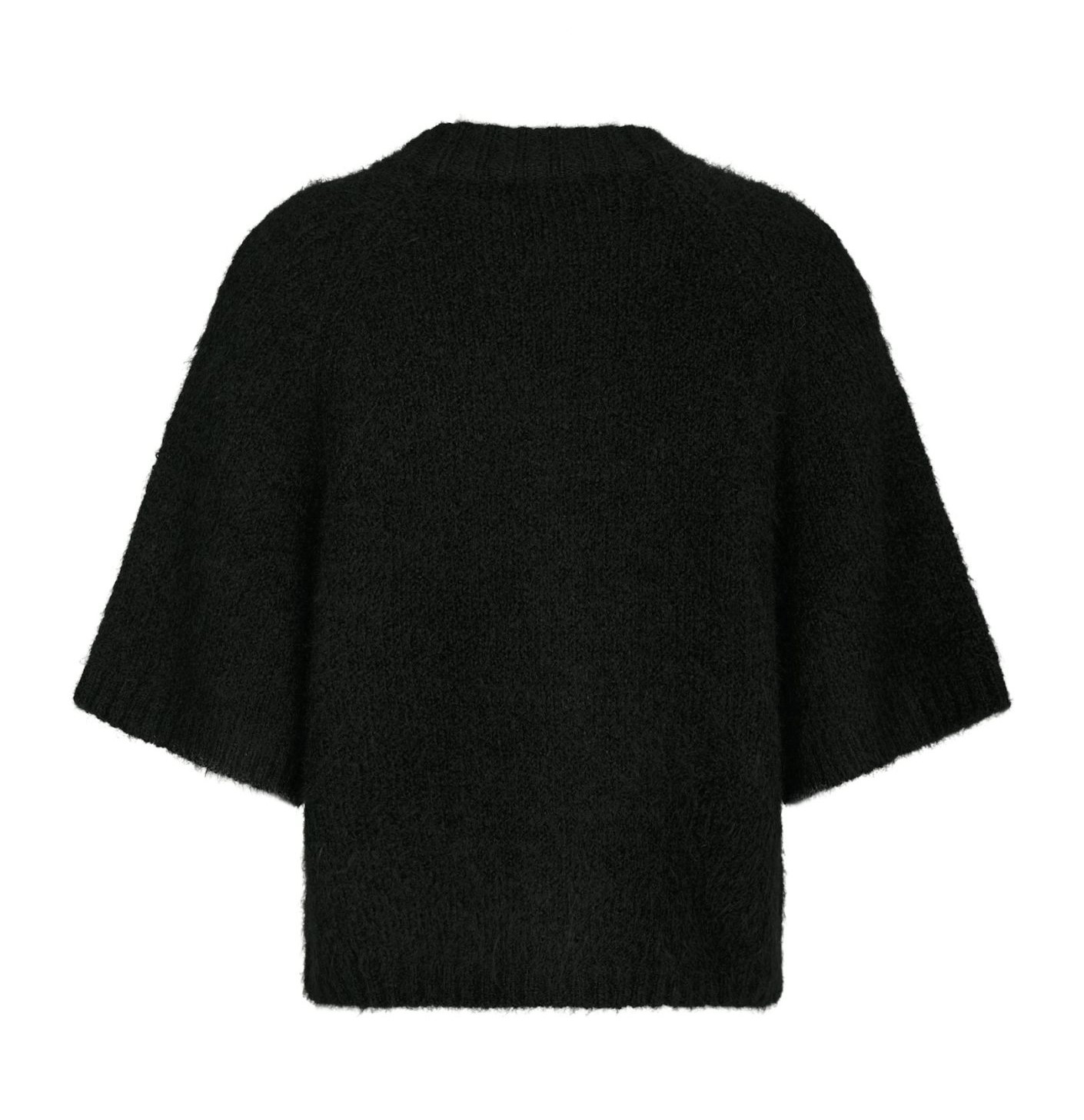 Neo Noir Benuta Fluffy Knit Cardigan, Black - 2