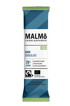 Malmö Chokladfabrik : Chokladbar Dark Chocolate 70% - 100% Vegan!