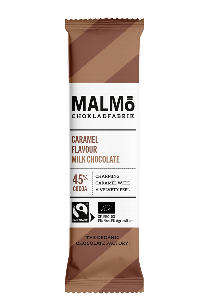 Malmö Chokladfabrik : Chokladbar Caramel Milk Chocolate 45% 