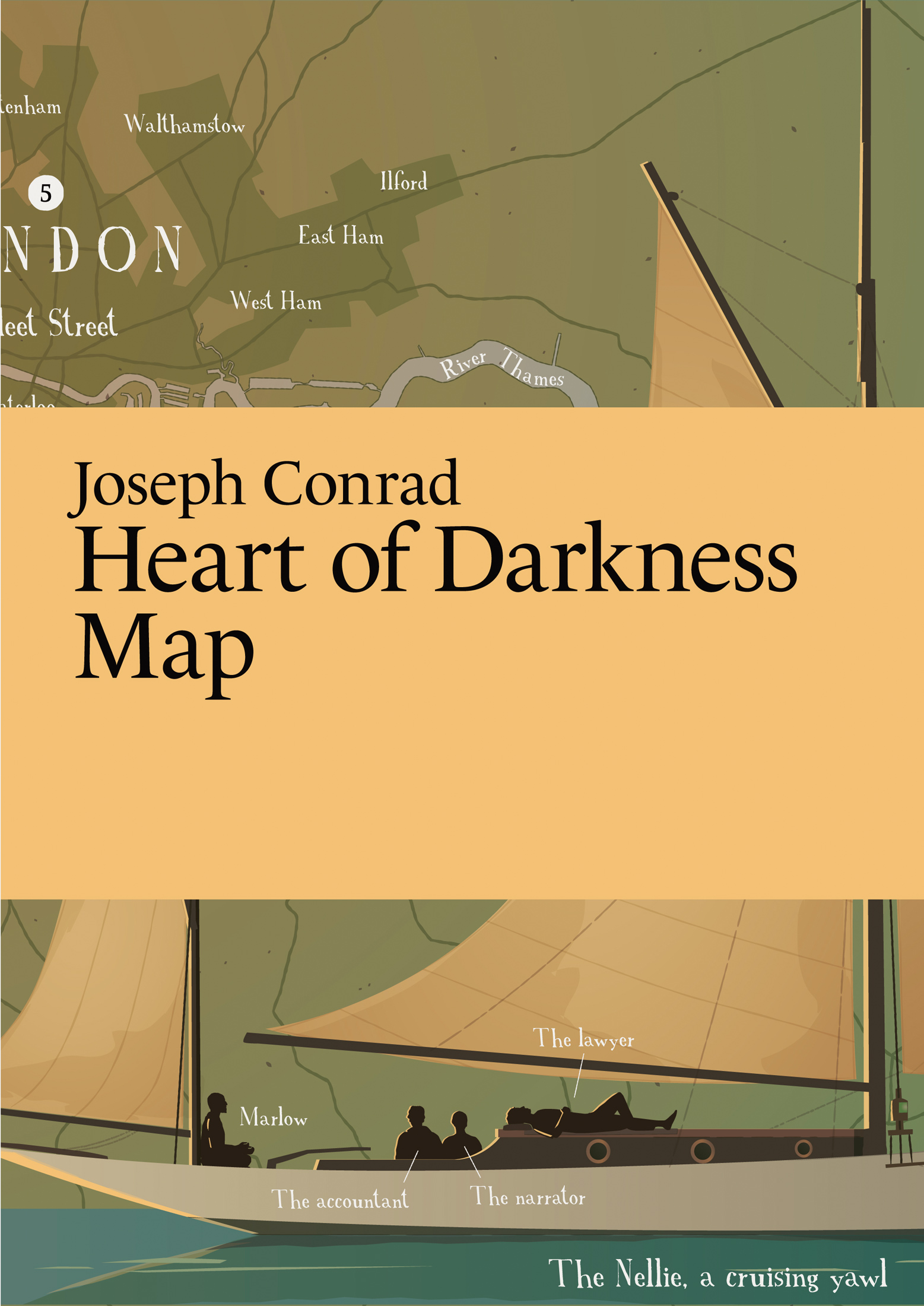 Literary Maps : Joseph Conrad Heart of Darkness - Litterär karta för din läsning!