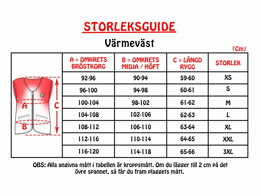 Tunn värmeväst med batteri & USB-laddkabel från Bucken®  - SN 24-10 - 2