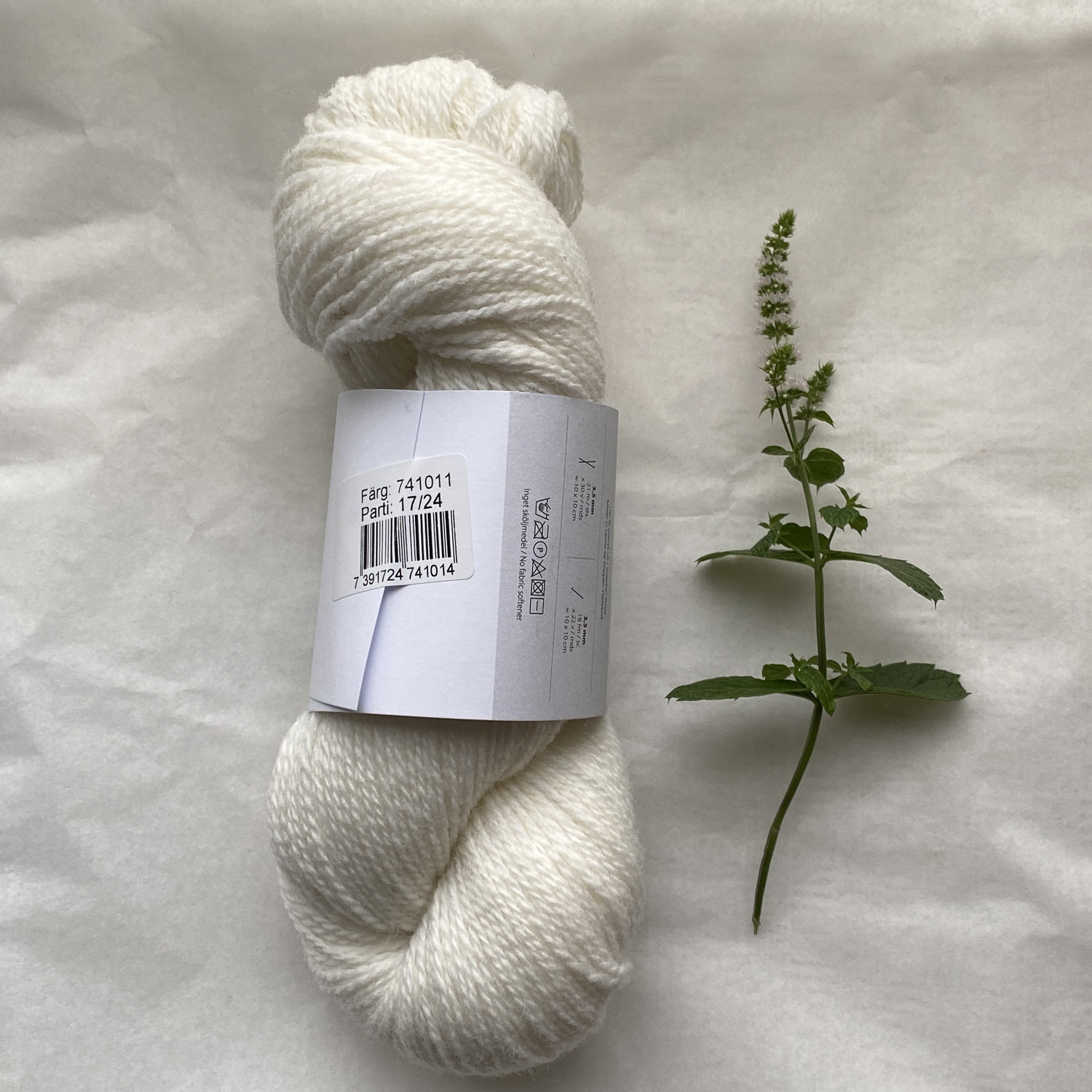 Järbo Svensk Ull 2 tr Pure white 100g - 2