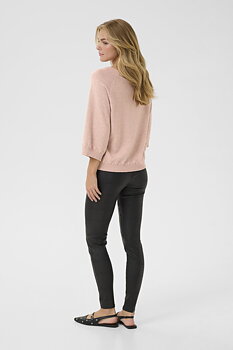 CRDELA 3/4 SLEEVE PULLOVER - MAHOGANY ROSE