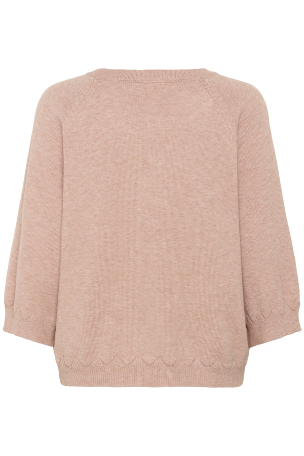 CRDELA 3/4 SLEEVE PULLOVER - MAHOGANY ROSE - 4