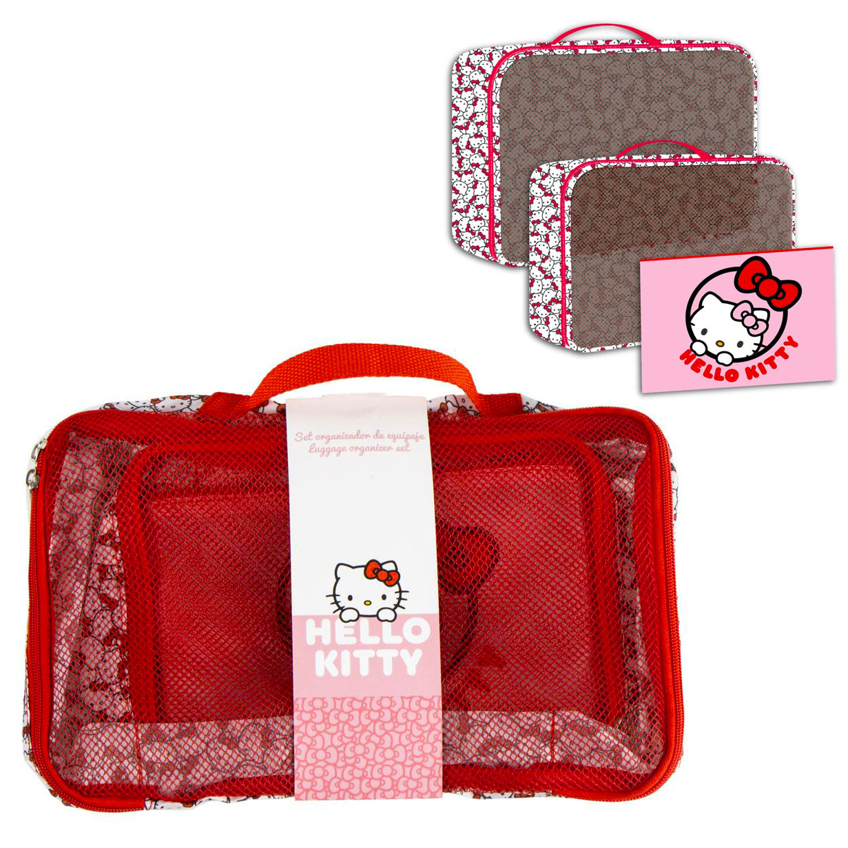 Hello Kitty Reseset med Sminkfodral -  3 delar