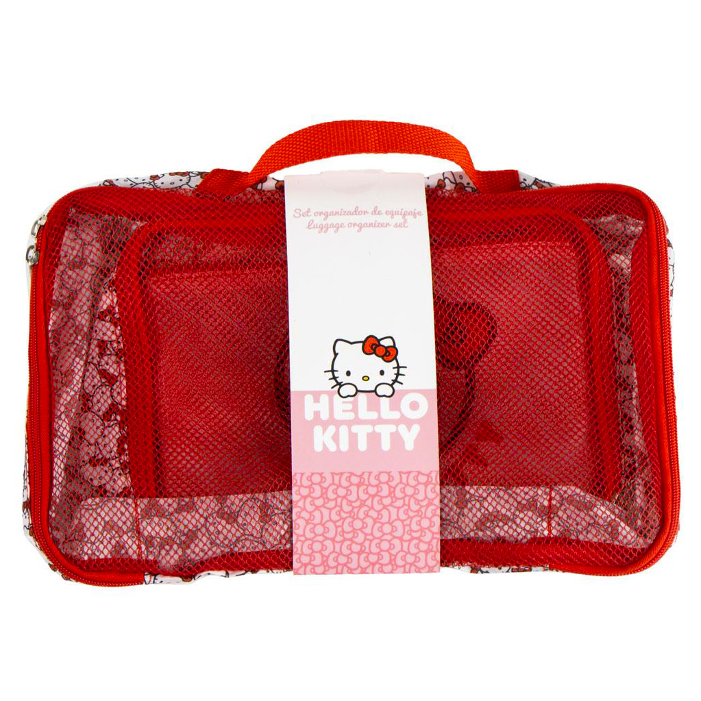 Hello Kitty Reseset med Sminkfodral -  3 delar - 7