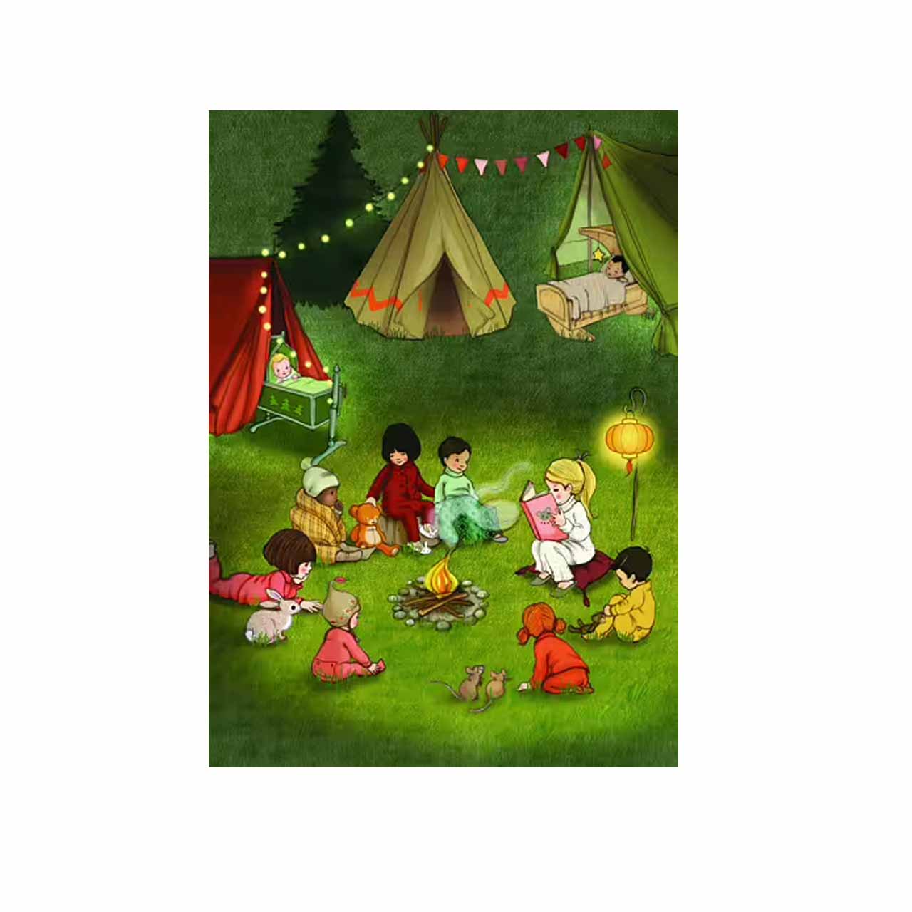 Campfire stories Postcard - Vykort från Belle & Boo