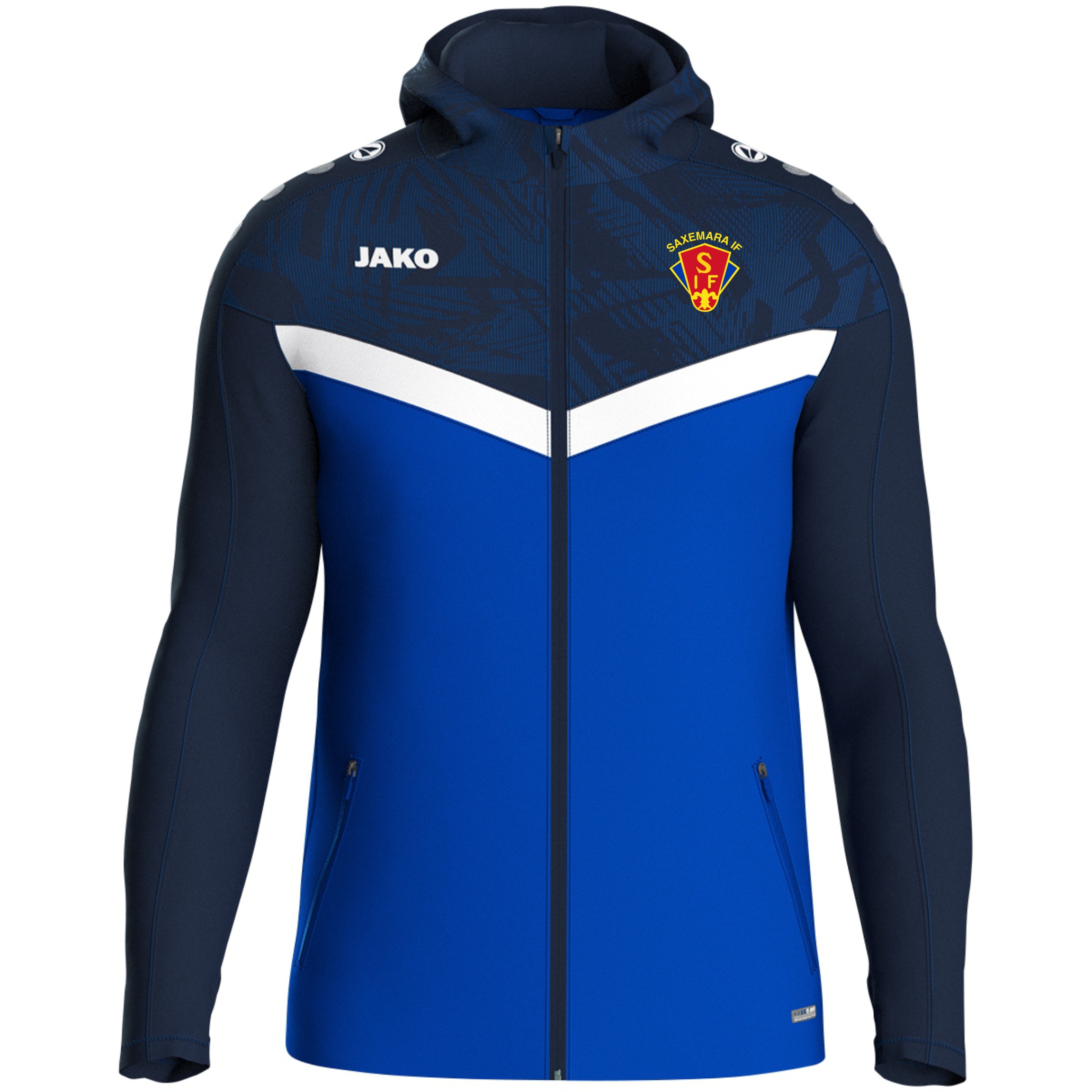 JAKO Hooded Jacket Iconic Junior (Saxemara IF)