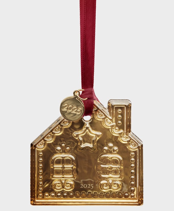 Annual Ornament Ginger bread House 2025  - Gold
