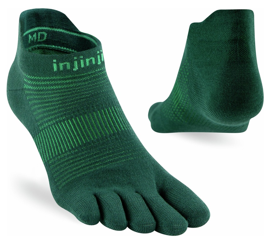 Injinji Run Lightweight No-Show Jade