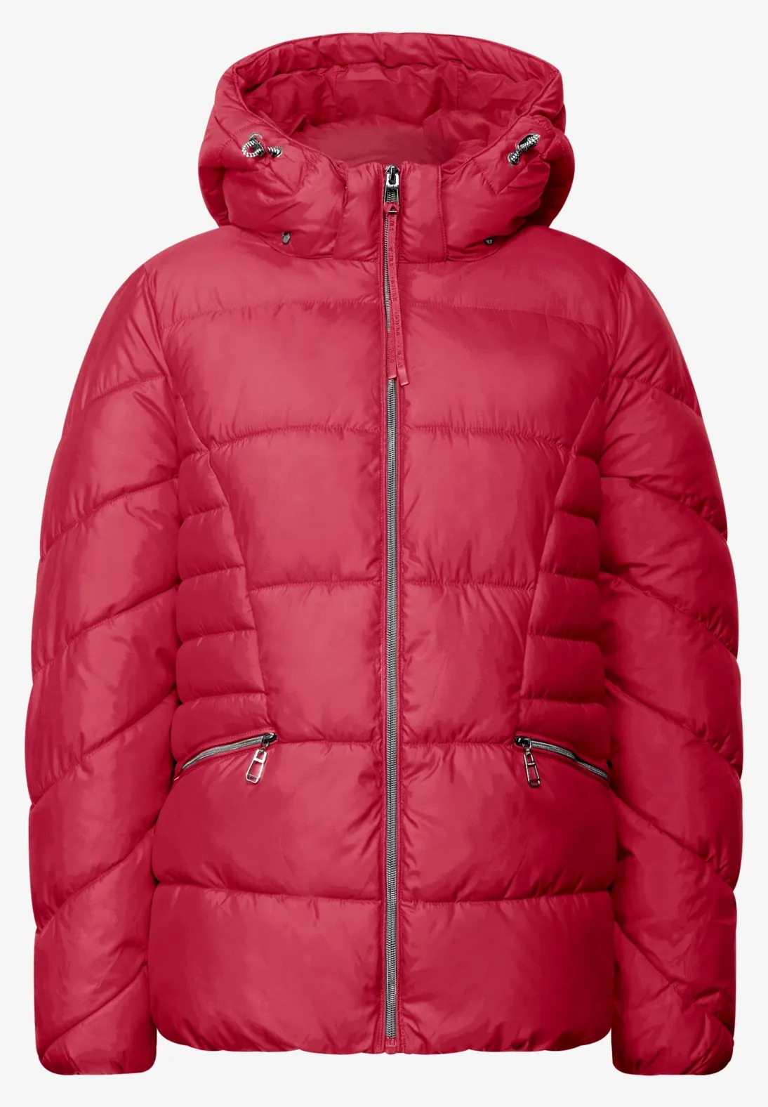 Short Padded Jacket - Red - Street One - 4