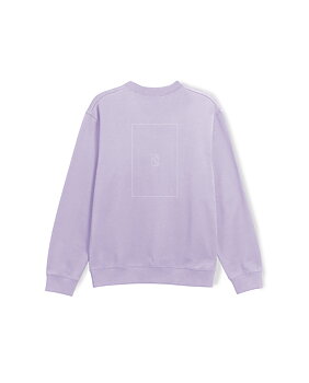 Poetic Collective Box Outline Crewneck Purple