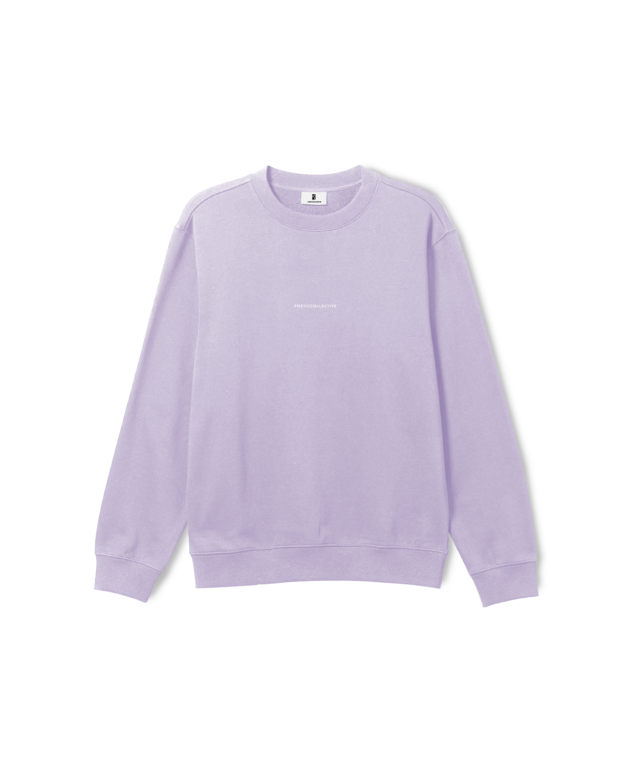 Poetic Collective Box Outline Crewneck Purple - 2