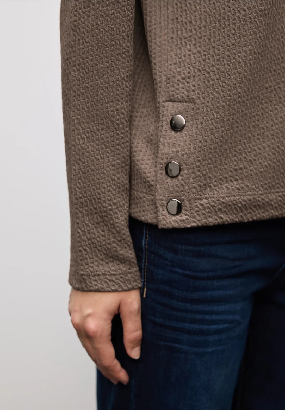 Structure Shirt w. Buttons - Brown - Street One - 4