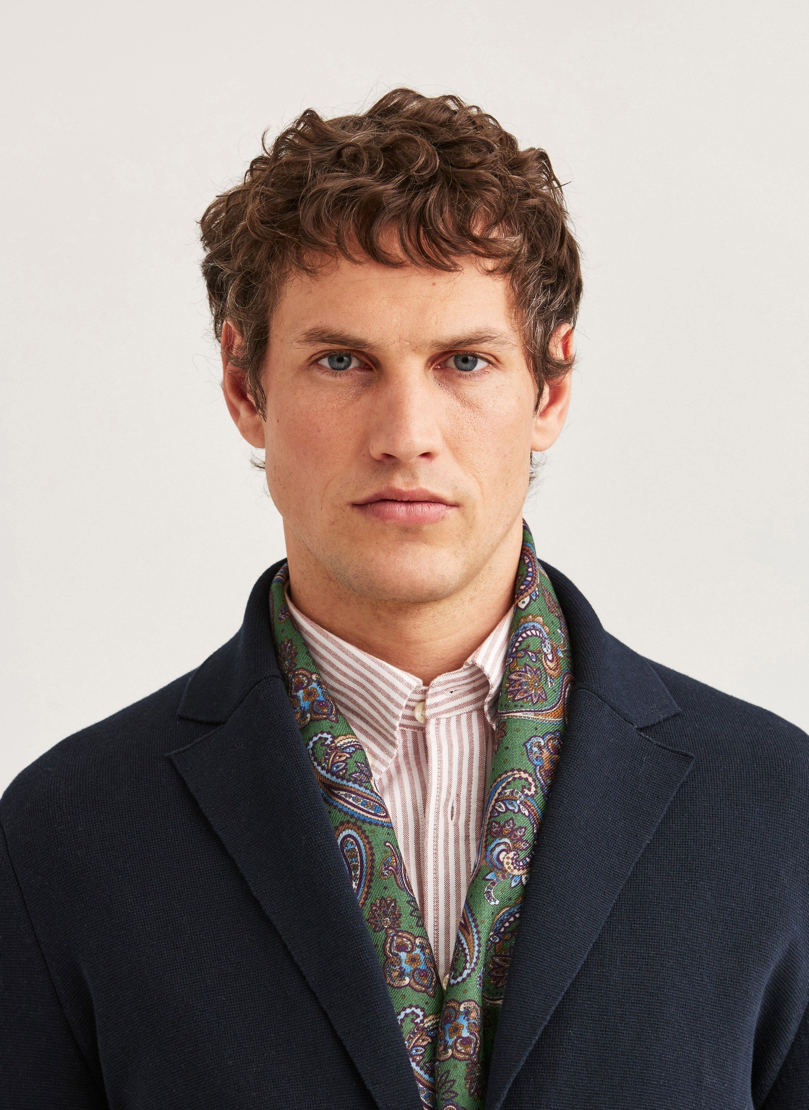Morris - Jake Knitted Blazer - Old Blue - 2