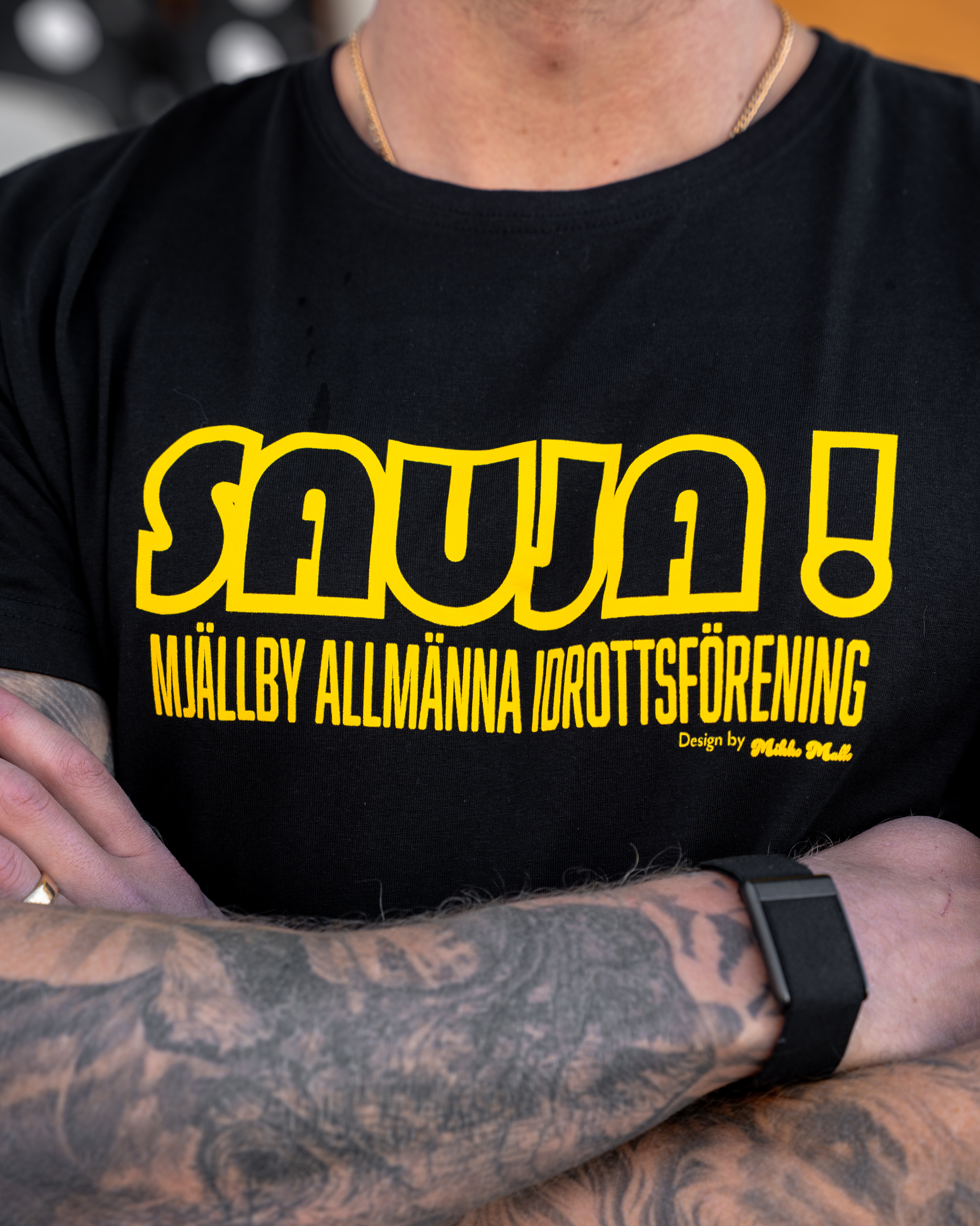 Mjällby AIF T-shirt svart Sauja - 3